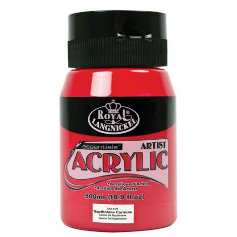 Farba akrylowa R&L 500ml, Czerwona jasna - Naphtolene Carmine